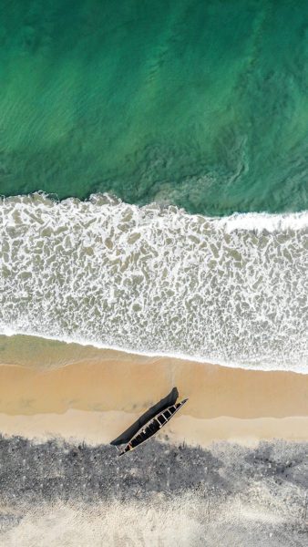 Boat ashore