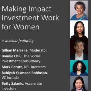 Making Impact Investment Work for Women