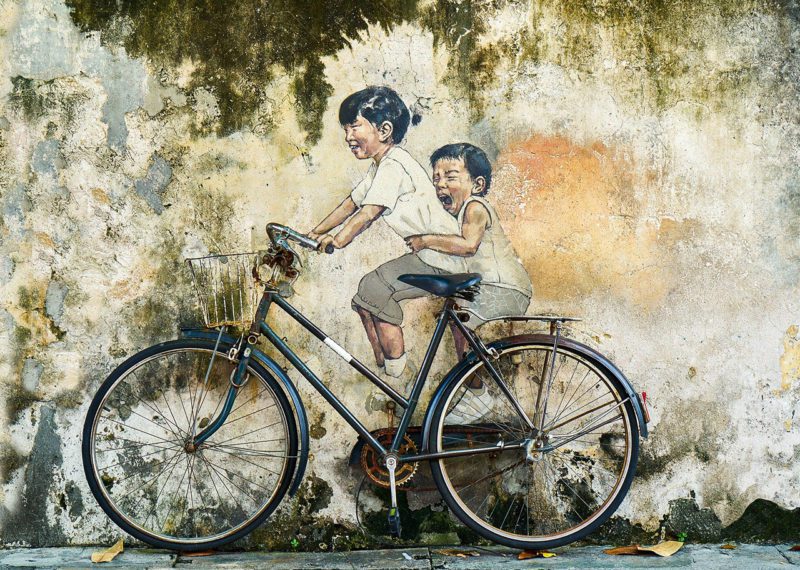 Bike and Kids Mural