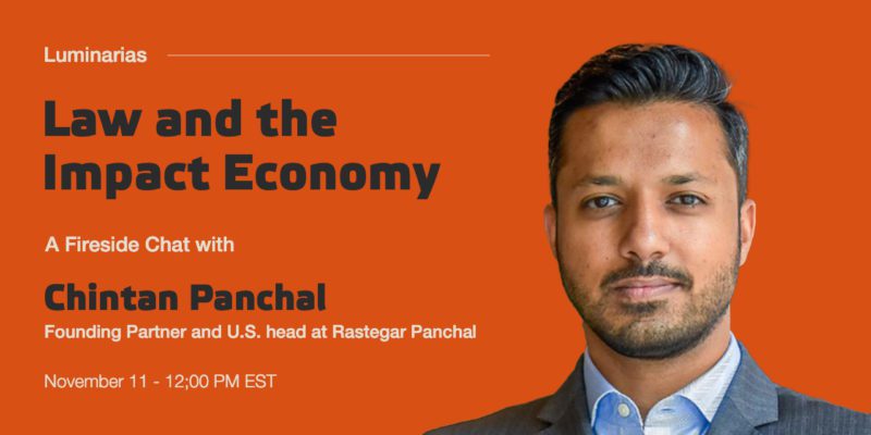Chintan Panchal Webinar Law and the Impact Economy