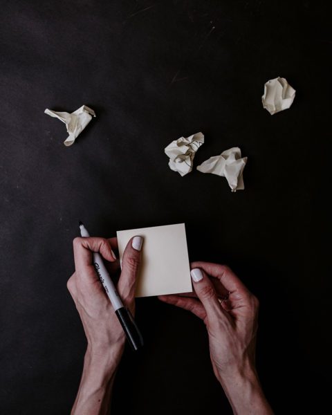 Innovation Checklist on Notepad