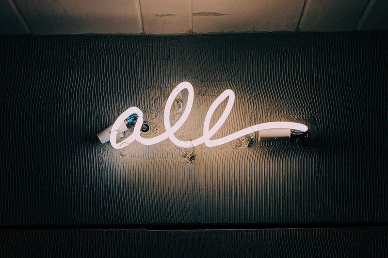 All neon sign