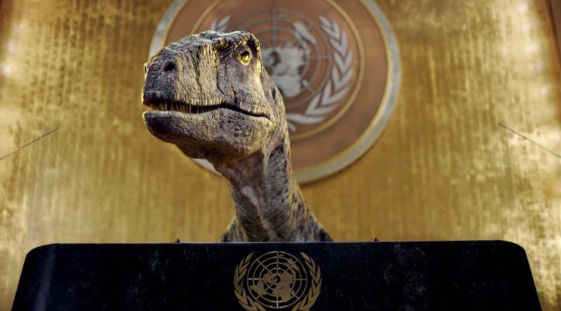 Dinosaur at the United Nations