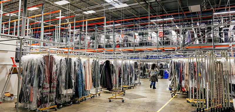 Rent the Runway warehouse