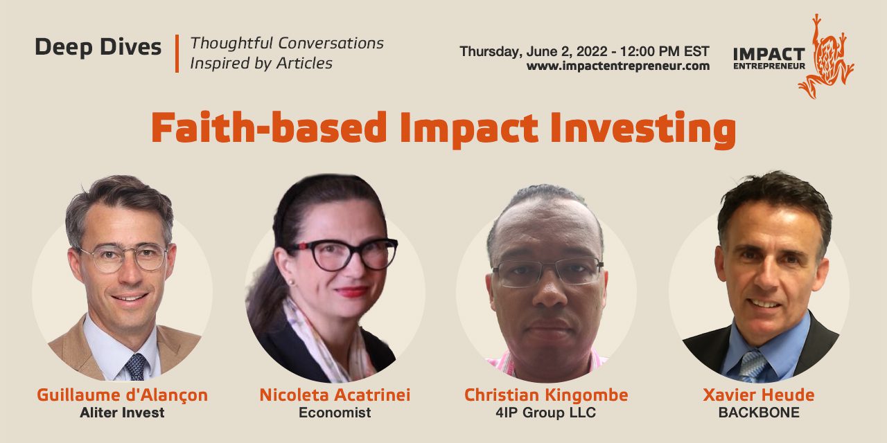 Eventbrite Faith based impact investing