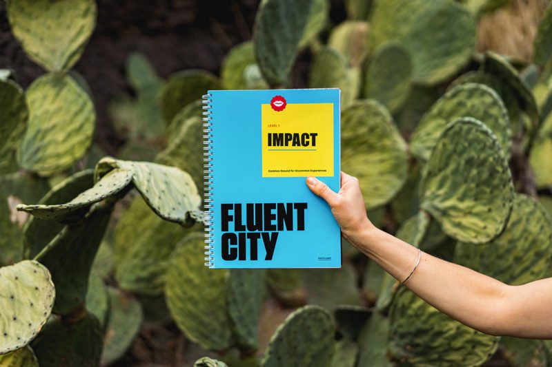 Hand holding Impact Fluent City manual