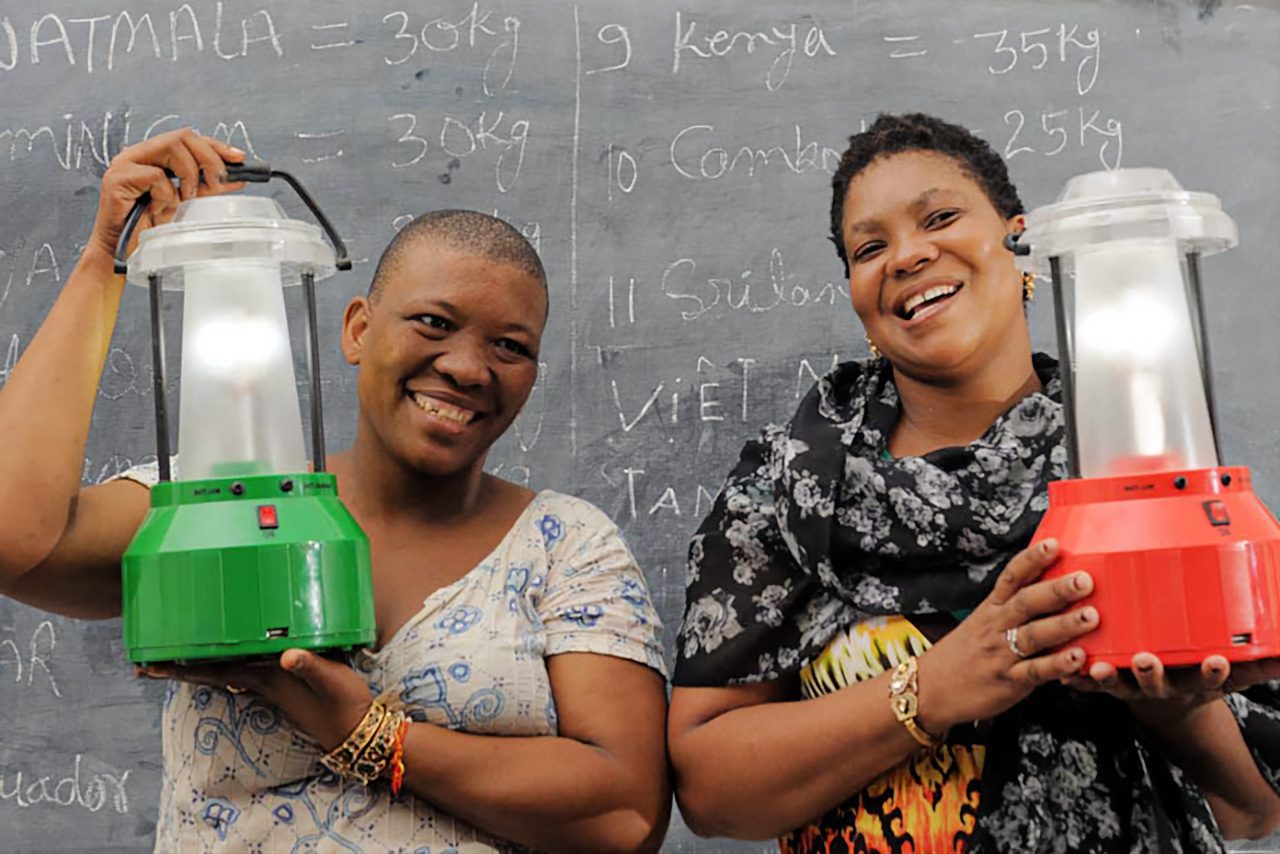 Solar Mamas with solar lights