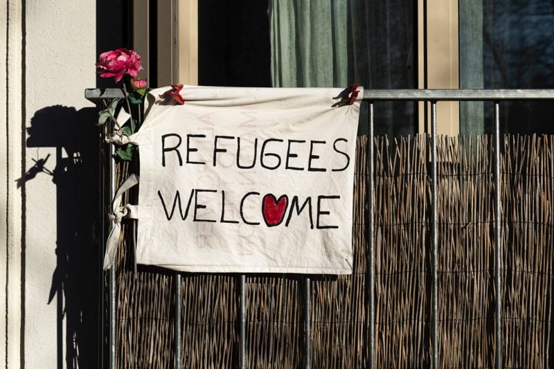 Refugees Welcome Banner