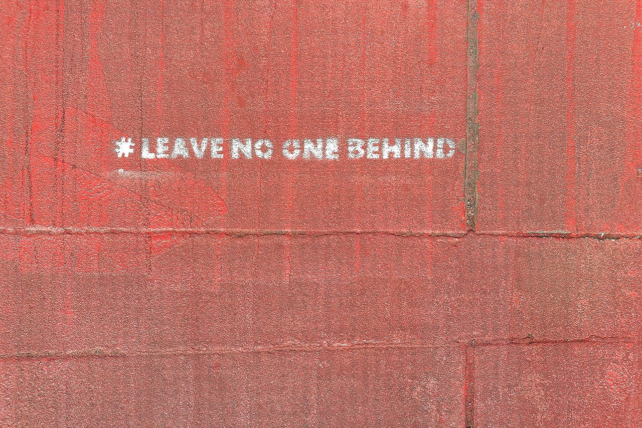 Leaving no one behind mural