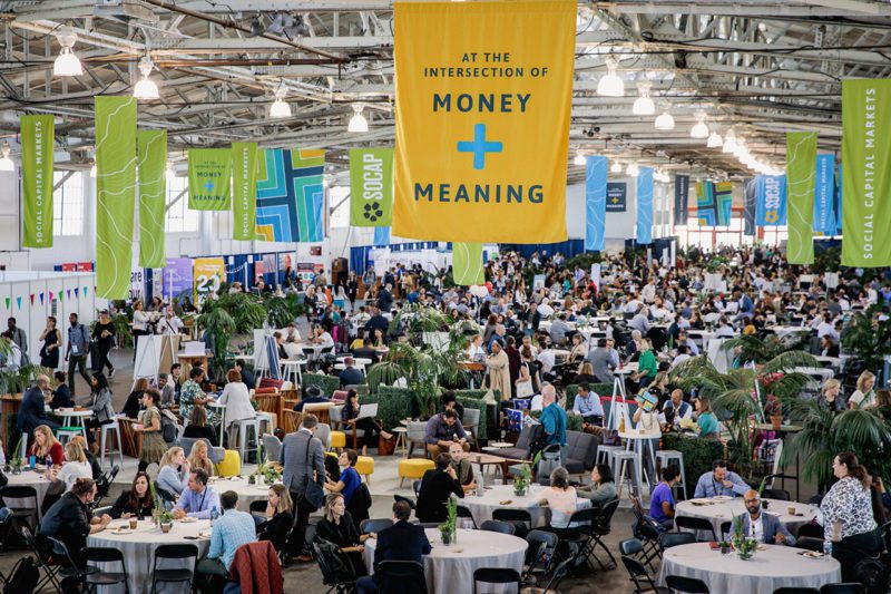 Great hall at SOCAP conference