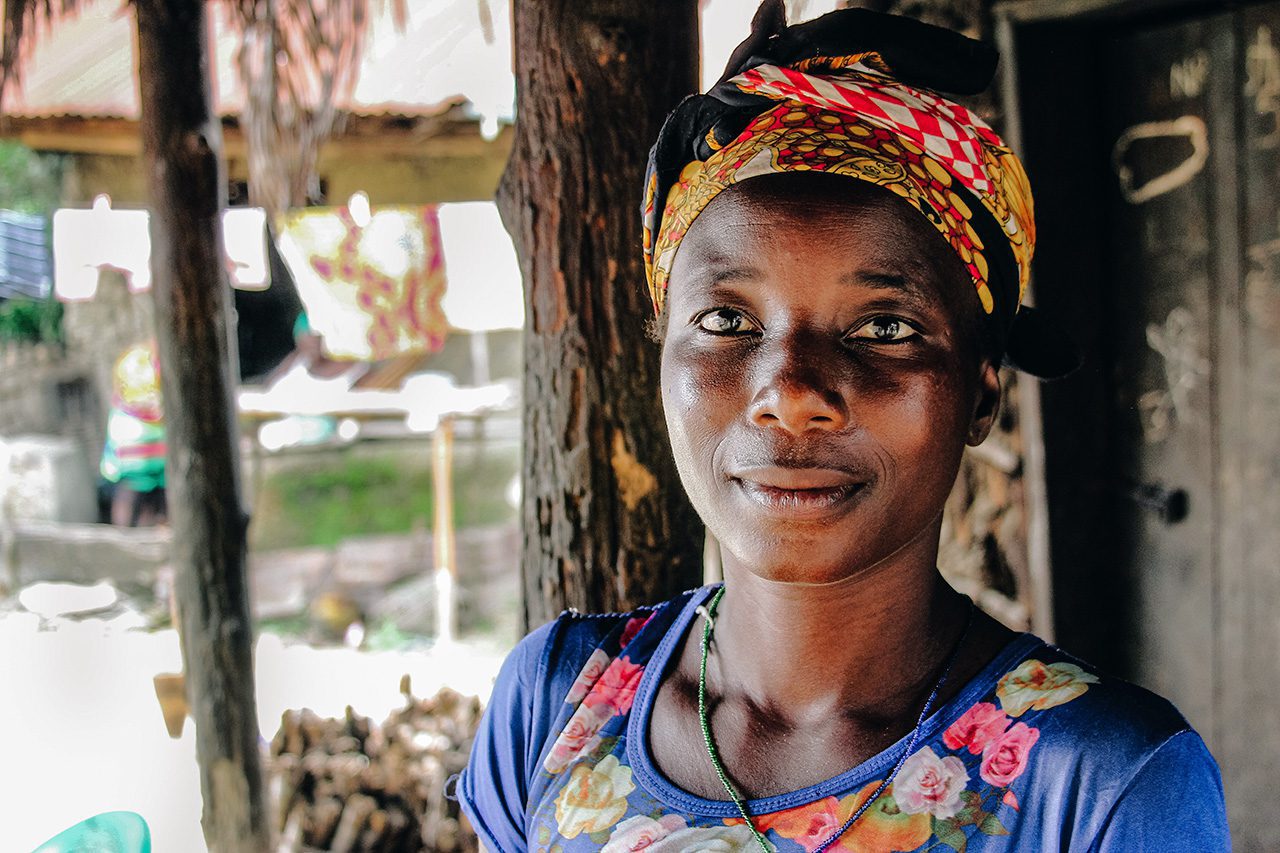 African woman in traditional dress