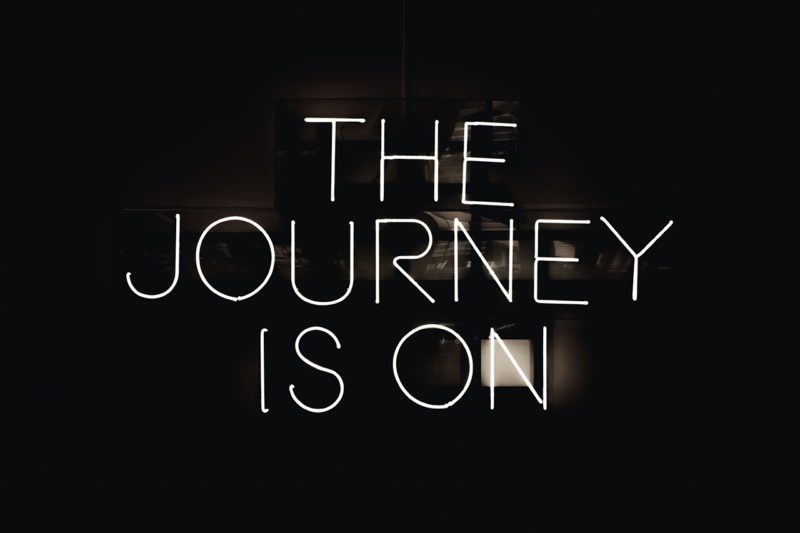 The Journey is On sign