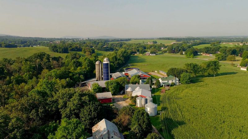 Farm in rural America