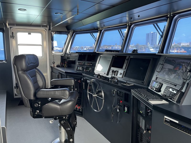 Interior of the Blue Manta Research Vessel