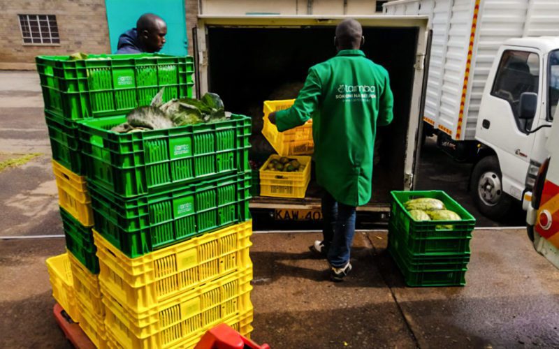 Tamba worker loading truck