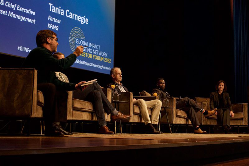 A panel at GIIN Investor Forum 2022