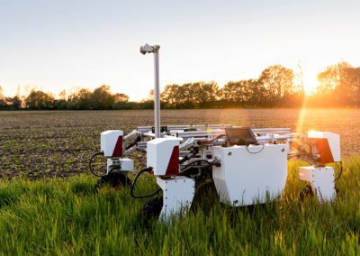 Agricultural Tech device in field