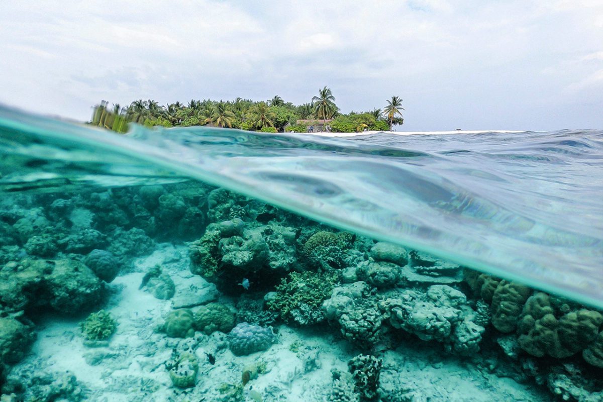 Caribbean sea and island