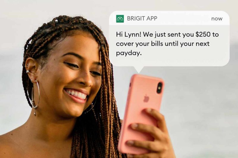 Woman using Brigit App