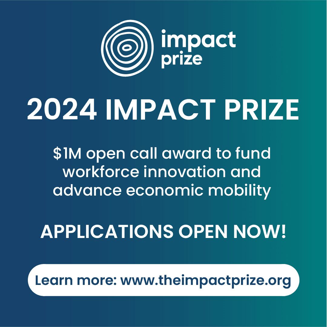 The Impact Prize announcement graphic