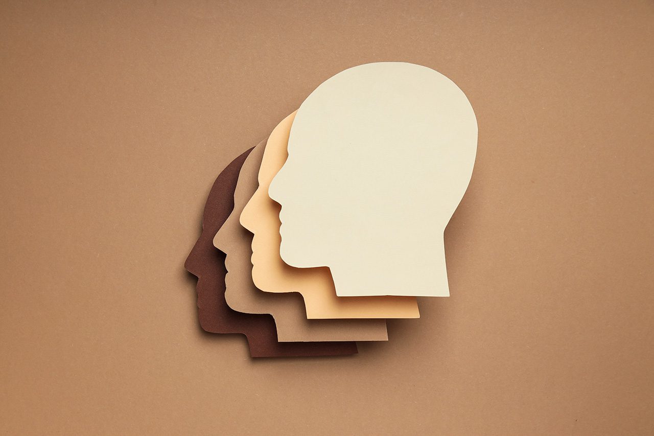 Collage of human heads
