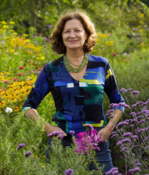 Julie Moir Messervy in garden