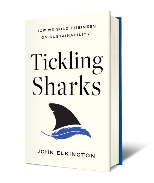 LettersDustJacket.indd Tickling Sharks by John Elkington Book Cover
