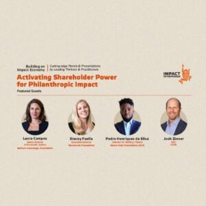 Activating Shareholder Power for Philanthropic Impact poster