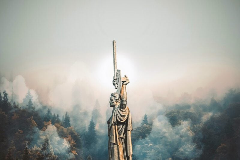 Statue in Ukraine