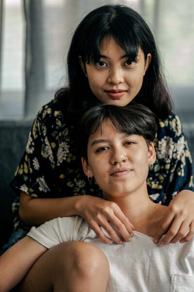 Thai lesbian couple