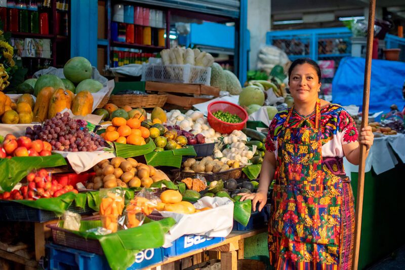 Woman at market
