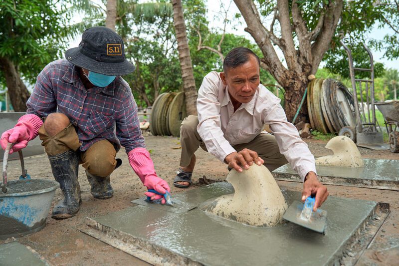 Cambodians at work
