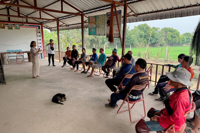 Farmer education session in Thailand