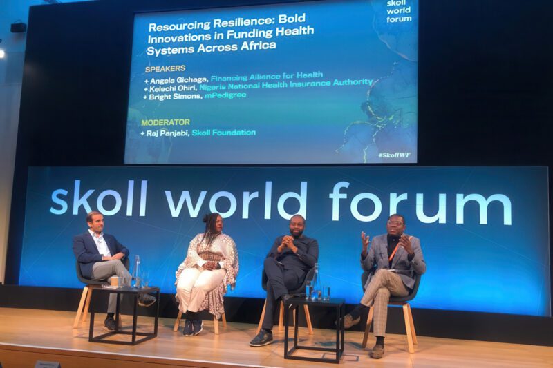 Panelists at 2025 Skoll World Forum