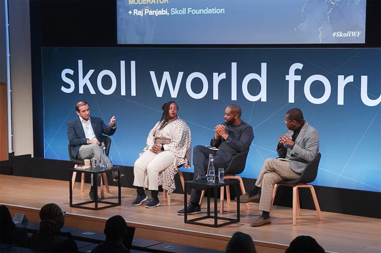 Resourcing Resilience Across Africa panel at Skoll World Forum