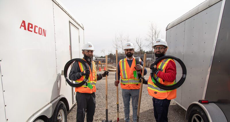 Syed Jafri and colleagues from the Aecon Golden Mile Joint Venture