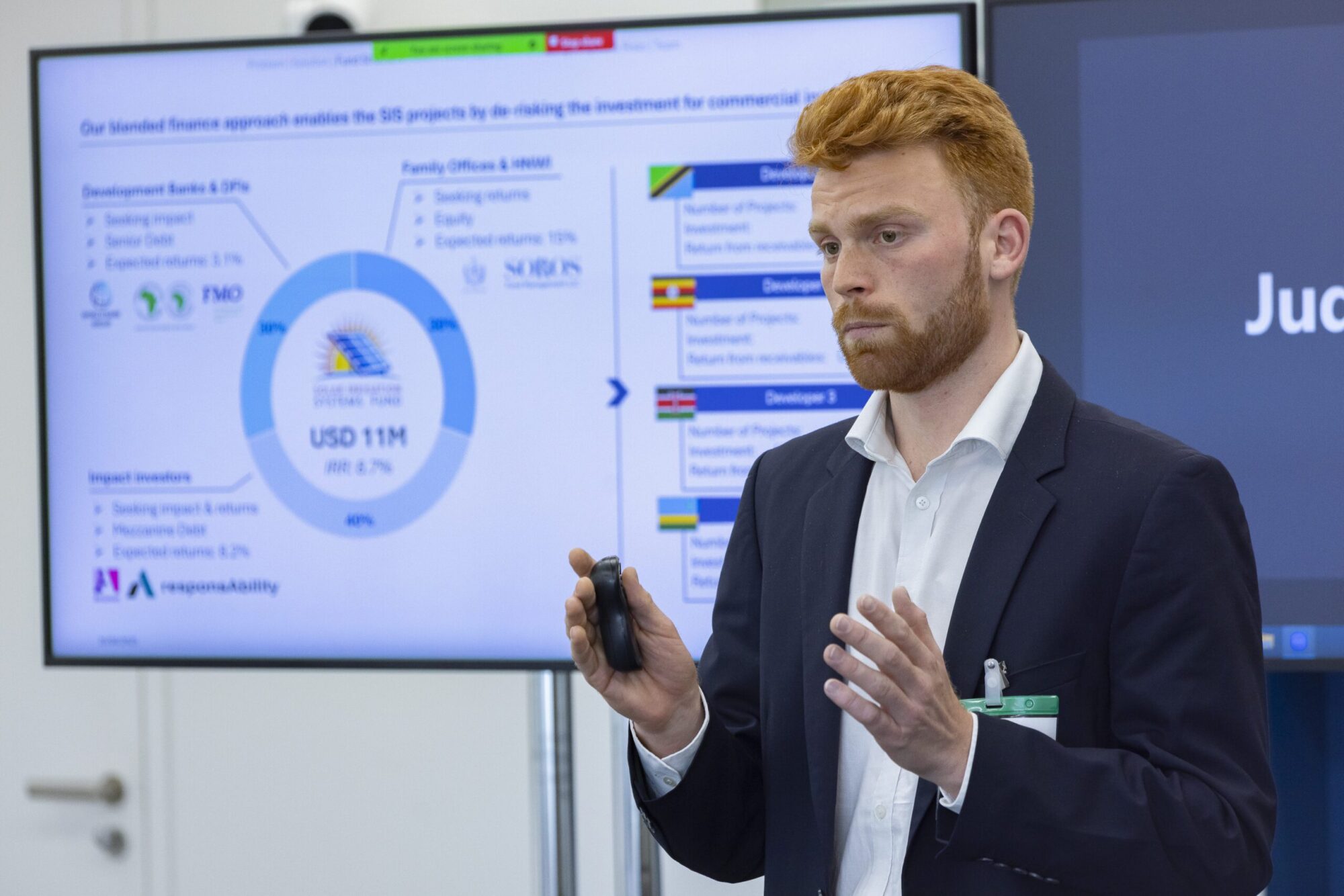 Man presenting in classroom