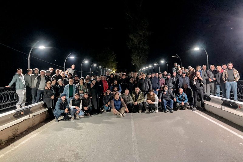 Group of environmental activists in Georgia