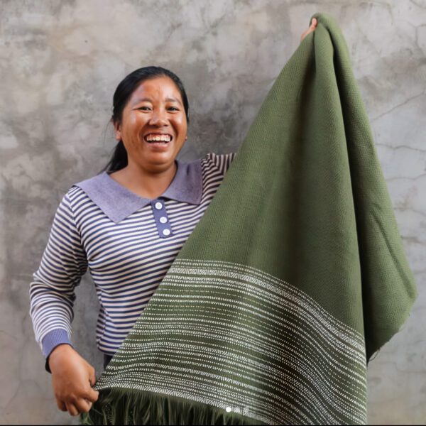 Fair Weave Cambodian artisan with towel