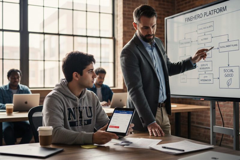 Two entrepreneurs in work session