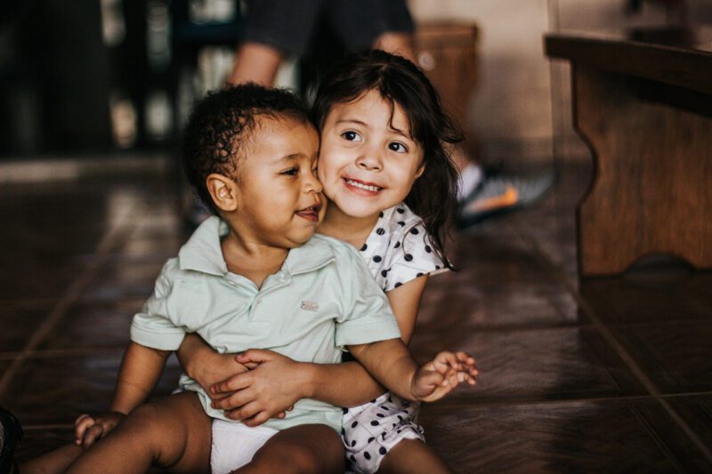 Two smiling children