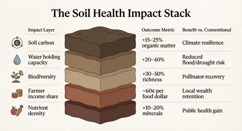 Benefits of regenerative agriculture graphic