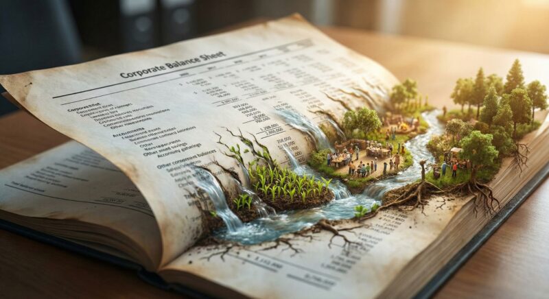 a corporate balance sheet transforming into living ecosystems 