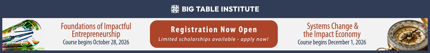Big Table Institute Rectangle ad
