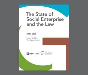 Grunin Center Report Finds Social Enterprise Law at a Plateau