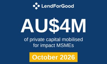 LendForGood Passes A$4 Million in Loans to Impact-Focused Firms